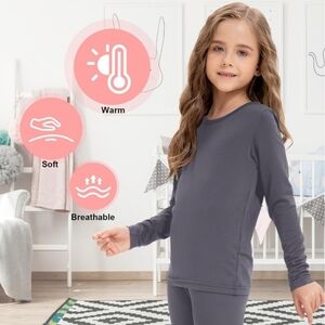 Girls 2 Pack Soft Thermal Underwear Set
